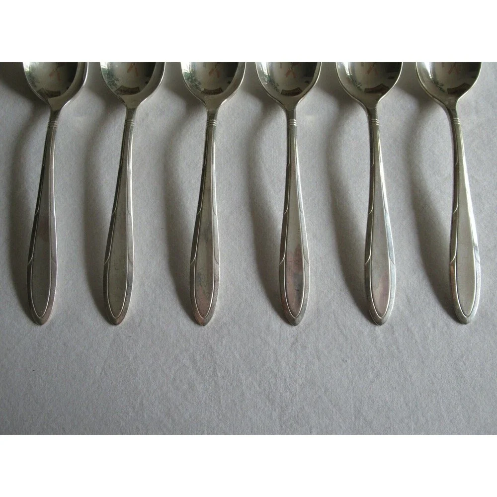Oneida Nobility Plate REVERIE Silverplate Flatware 1937 Lot 6x Tea Spoon 6.1